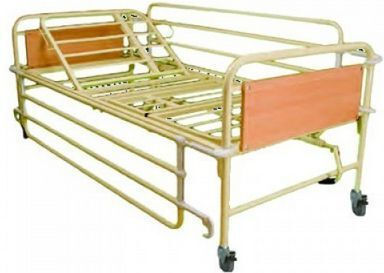 Orthokinisi Manual Single Pat de spital cu Roți / Frâne / Postat pe / Bara laterală / Saltea KN-200.1EKON.9