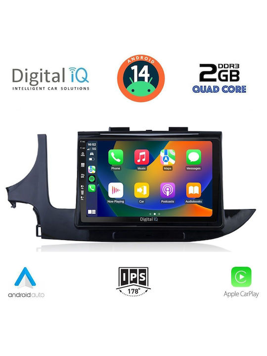 Digital IQ Автомобилна Аудио Система (Блутут/USB/AUX/WiFi/GPS/Apple-Carplay/Android-Auto) с Тъчскрийн 9"