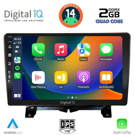 Digital IQ Sistem Audio Auto pentru Land Rover Descoperire / Range Rover Sport 2004-2009 (Bluetooth/USB/AUX/WiFi/GPS/Apple-Carplay/Android-Auto) cu Ecran Tactil 9"