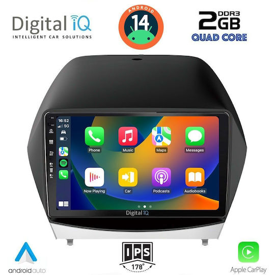 Digital IQ Ηχοσύστημα Αυτοκινήτου για Hyundai iX35 2010-2015 (Bluetooth/USB/AUX/WiFi/GPS/Apple-Carplay/Android-Auto) με Οθόνη Αφής 10"