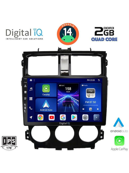 Digital IQ Sistem Audio Auto pentru Mitsubishi Colț 2013-2023 (Bluetooth/USB/WiFi/GPS/Apple-Carplay/Android-Auto) cu Ecran Tactil 9"