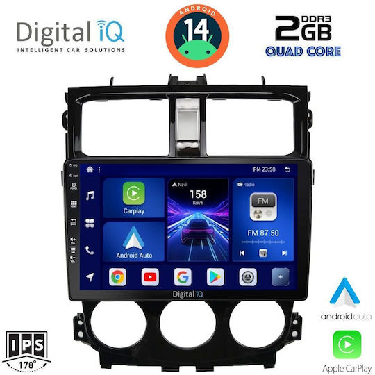 Digital IQ Ηχοσύστημα Αυτοκινήτου για Mitsubishi Colt 2013-2023 (Bluetooth/USB/WiFi/GPS/Apple-Carplay/Android-Auto) με Οθόνη Αφής 9"