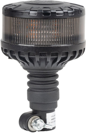 AMiO Φάρος Αυτοκινήτου LED 12 / 24V 11cm με Πορτοκαλί Φωτισμό