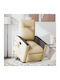 Relax Armchair Massage with Footstool Cream 50x54x100cm