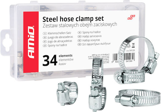 AMiO Hose Clamp 34pcs 04126