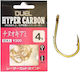 Duel Hyper Carbon Haken Gold #4