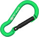 Kong Mini Pear 6mm Малък алуминиев карабинер Зелен Черен Зелен