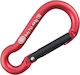 Kong Mini Pear 6mm Small Aluminum Carabiner Red Black Red