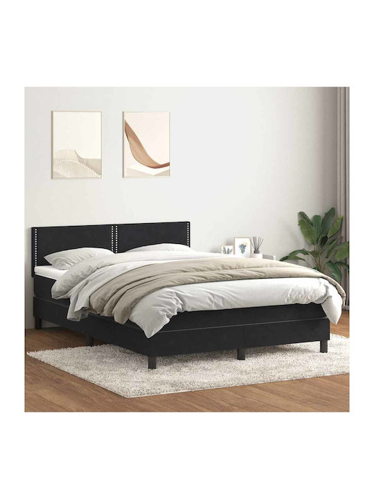 Boxspring Κρεβάτι Υπέρδιπλο Επενδυμένο με Ύφασμ...