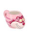 Stor Cheshire Cat Mug Ceramic Pink 500ml