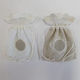 F L Pouches in Beige White