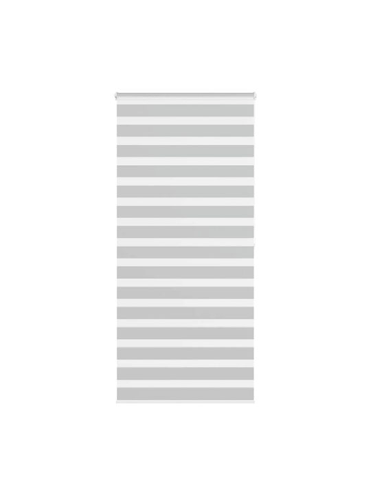 Vidaxl Zebra Blind Light Grey Fabric Width 105....