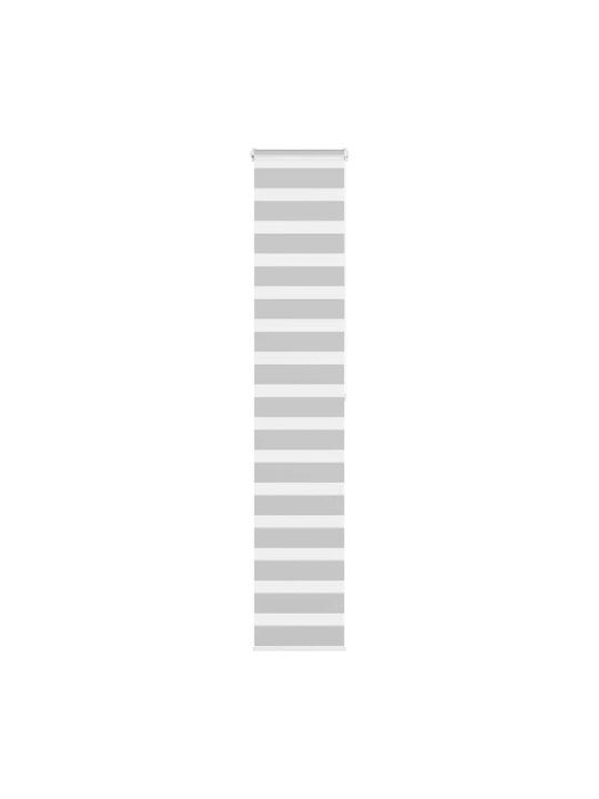Vidaxl Zebra-Rollo Hellgrau Stoff Breite 45,9 c...