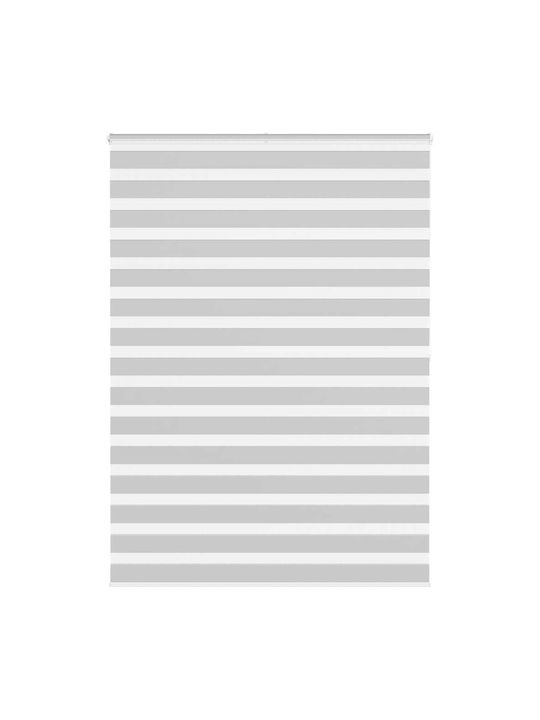 Vidaxl Zebra Blind Light Grey Fabric Width 150....
