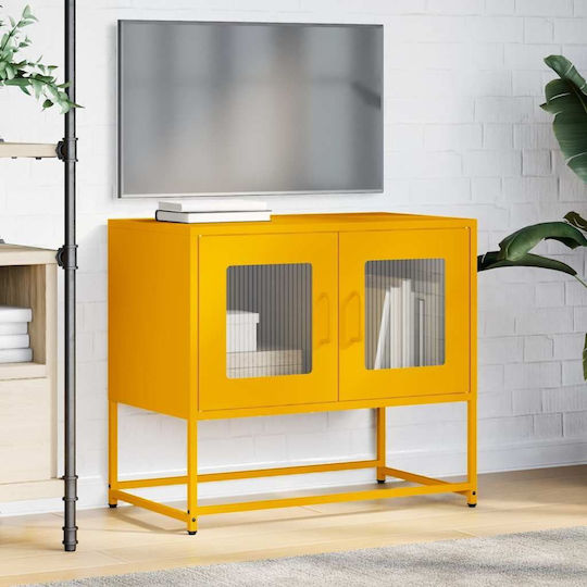 TV-Ständer Aus Metall Gelbe Senf Farbe M68xT39xH60.5cm