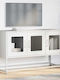 Metal TV Stand White M100.5xD39xH60.5cm