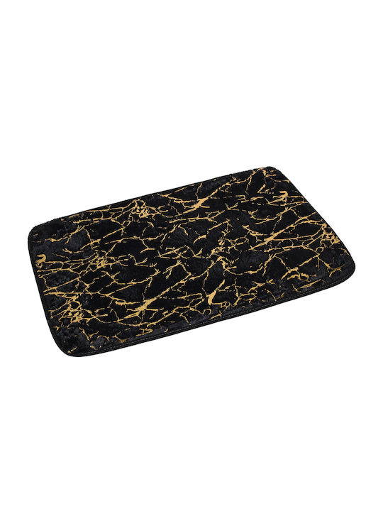Keskor Bath Mat 563213 Black gold 80x50cm