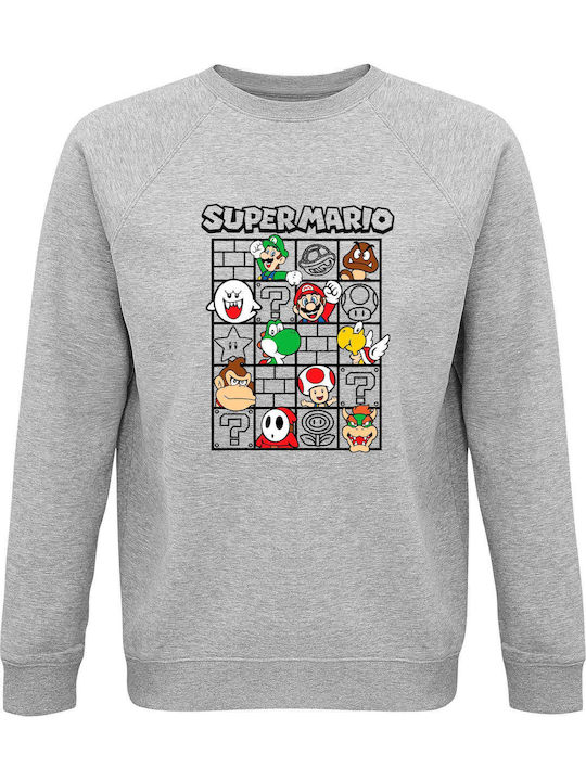 Sweatshirt Unisex Organic " Super Mario Fanart ...