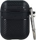 TelForceOne Carbon Premium Case Silicone in Black color for Apple AirPods 4