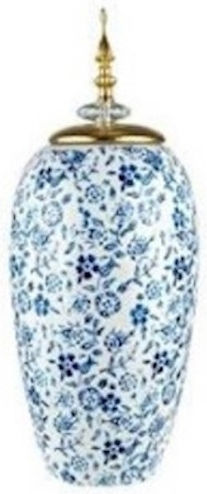 Zen Collection Декоративна ваза Керамика Златист 18x18x42.5см 1бр