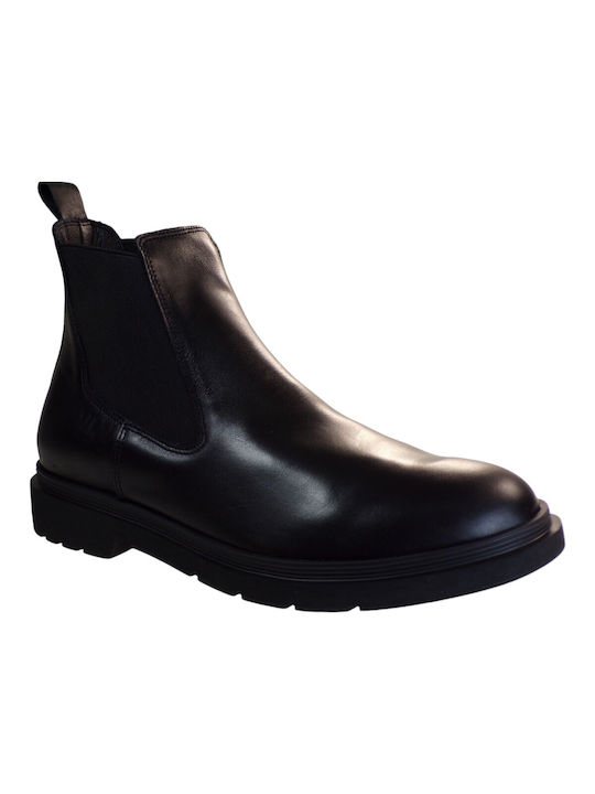 Kricket Leather Black Men's Boots