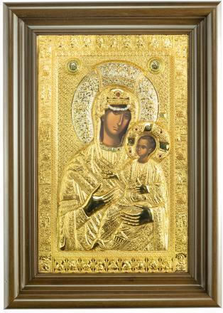 Panagia Vemataryssa Replica of Miraculous Icon Authentic Product of Vatopedi Monastery Holy Great Monastery Vatopedi 030401000006 38 X 27 Cm