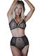 Zoli Underwear Set with Slip Black
