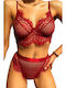 Zoli Underwear Set with Slip Red