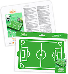 Fußballfeld Schablone 30x20cm