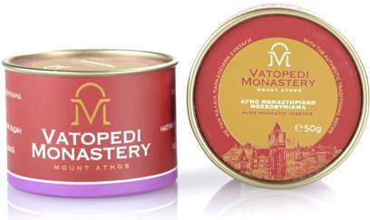 Pure Incense of Mount Athos Old Traditional Recipe 50g Authentic Product of Vatopedi Monastery Holy Great Monastery Vatopedi 010202000004by Byzantine