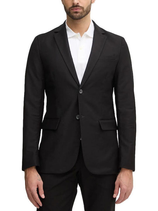 Guess Men's Suit Jacket Regular Fit Black