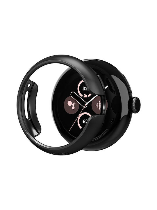 Spigen Thin Fit Πλαστική Θήκη σε Μαύρο χρώμα για Google Pixel Watch 3, 2, 1 Spigen Thin Fit Πλαστική Θήκη σε Μαύρο χρώμα για Google Pixel Watch 3, 2, 1