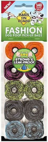 Bags On Board Waste Bags Pattern 10 Rolls X 14pcs