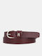 Leder Damen Gürtel Burgundisch