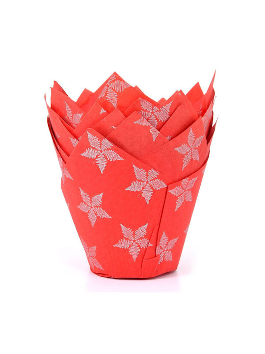 House of Marie Papier-Cupcake-Ständer mit Sternen 36 Stück