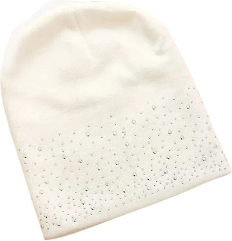 Beanie Feminin Căciulă Tricotat în culoarea Alb