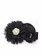 Official Impressive Headband Various Flowers Pearls Diamonds Black