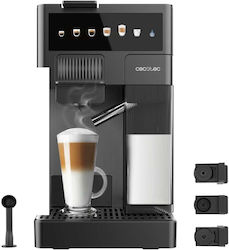 Cecotec FreeStyle Latte Αυτόματη για Αλεσμένο Καφέ Μαύρη