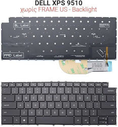 Πληκτρολόγιο Dell Xps 9510 No Frame Us + Backlight K379-a