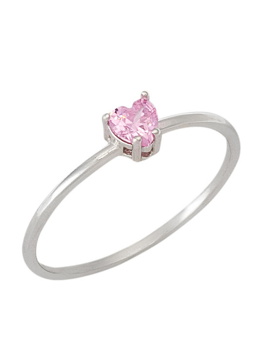 Prince Silvero Ring Small Wedding Band with Stones made of Silver