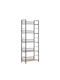 Bookcase Natural Black 60x28x60cm