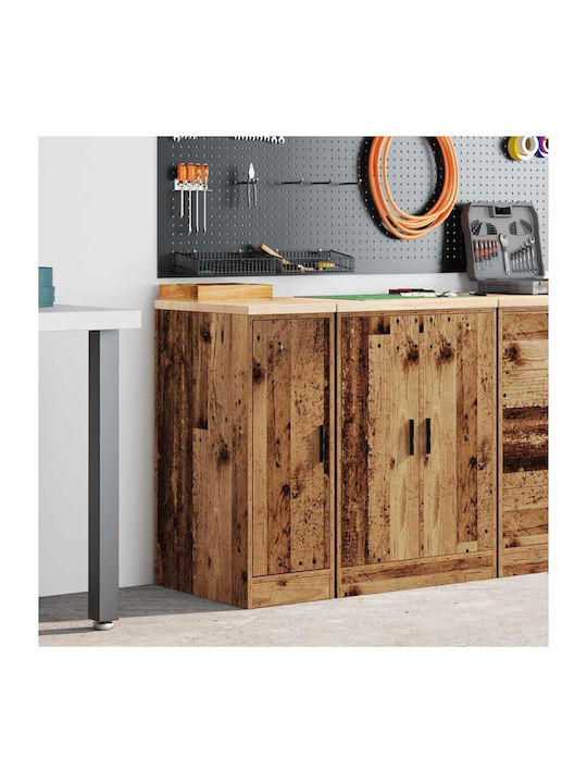Wall Living Room Cabinet from Solid Wood Beige ...