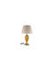 Zen Collection Table Lamp with Beige Shade and Gold Base