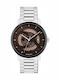 Calvin Klein Iconic Ανδρικό Ρολόι 40mm Αυτόματο με Ασημί Μεταλλικό Μπρασελέ