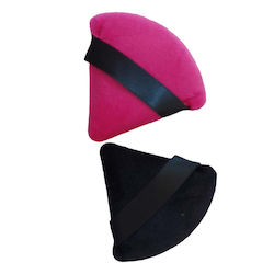 Ro-Ro Accessories Σετ με Σφουγγαράκια για Πούδρα Φούξια / Μαύρο 2τμχ