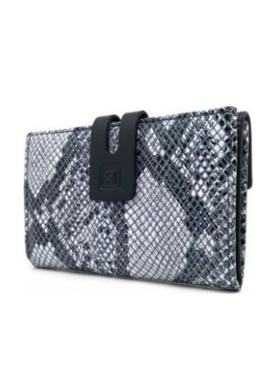 Casanova Small Leather Women's Wallet Cards with RFID Blue