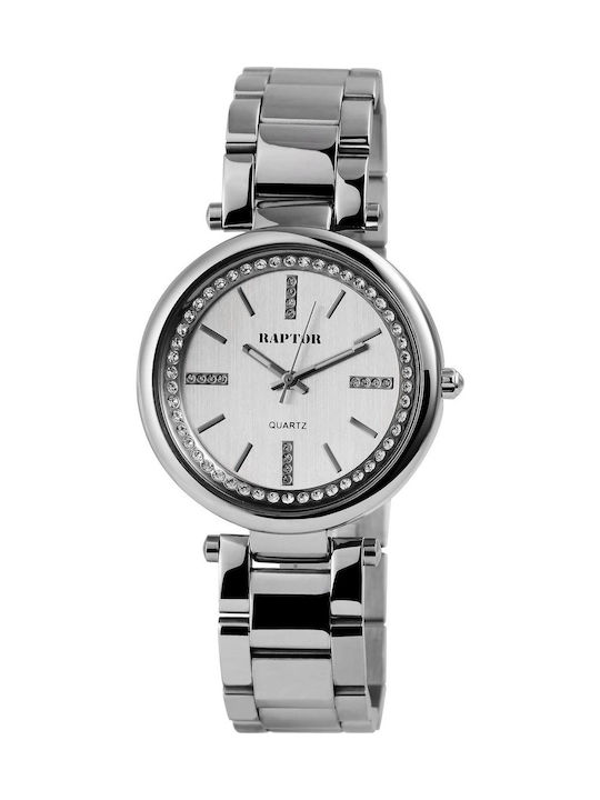 Raptor Women's Watch with Silver Metal Bracelet