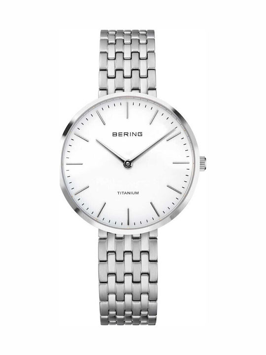 Bering Time Women's Watch 34mm Battery with Silver Stainless Steel Bracelet