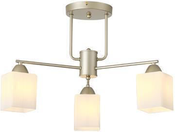 Eurolamp Madisson Висящо Таванно Осветително Тяло Златисто с Цокъл E27 59x59x38см