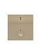 Eurolamp Perforato Ceiling Light Silver LED with Warm White Light 25x25x163cm